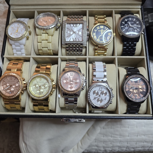 Michael Kors Accessories - Michael Kors Gold and Silver Womans Watch Collection